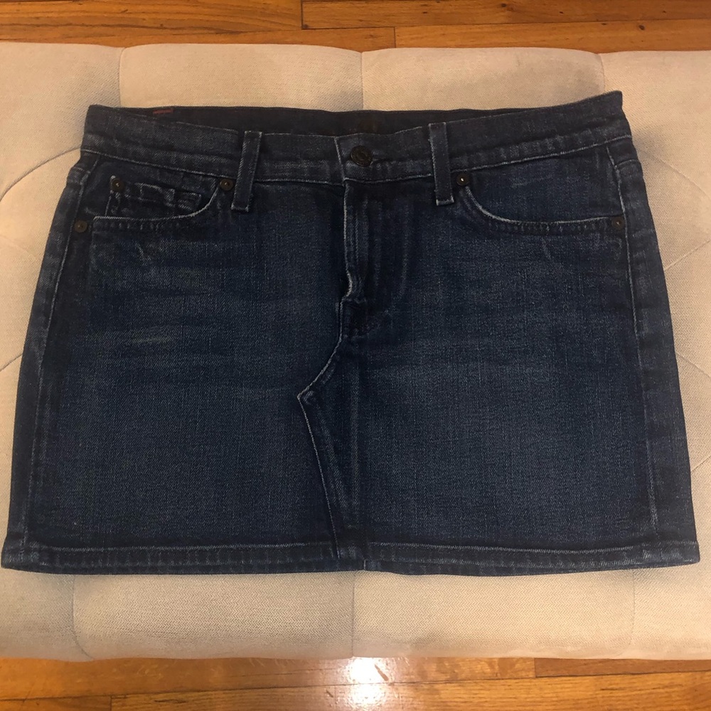 7 For all Mankind denim skirt